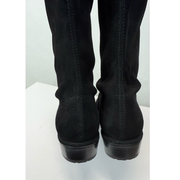 New Stuart Weitzman Lowland Suede Over The Knee Boots Black Sz 8 - Picture 12 of 15